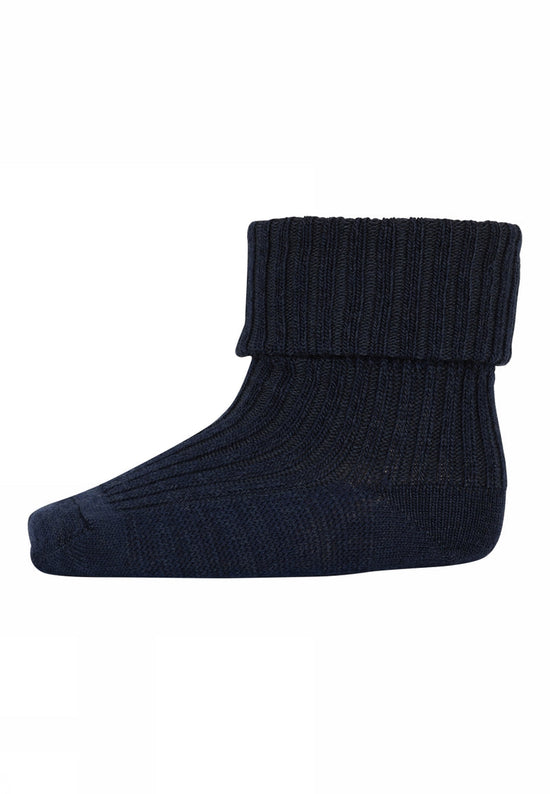 Sokkar | Hilde Navy Wool