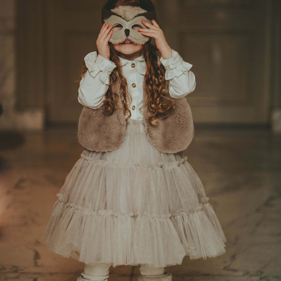 Loðvesti | Pimmy Taupe Teddy