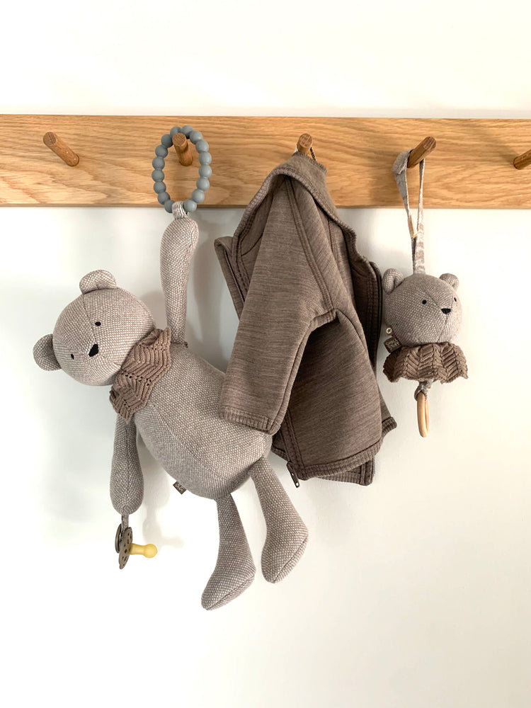 Ljósbrún ullarpeysa fyrir börn frá Smallstuff