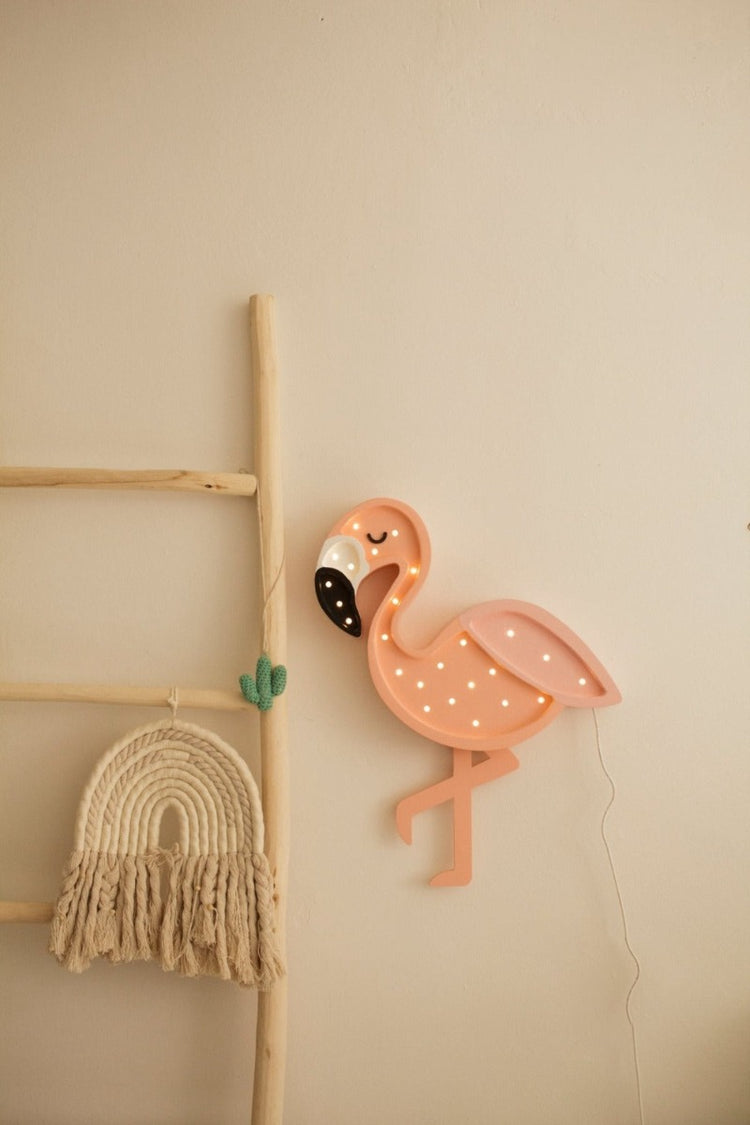 Lampi í barnaherbergi, flamingo fugl frá Little Lights