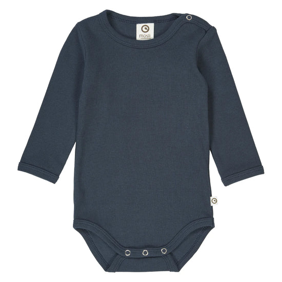 Samfella | Cozy Me Rib LS Body Night Blue