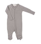 Long Sleeve Romper with Feet | Grey