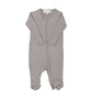 Long Sleeve Romper with Feet | Grey