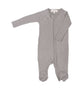 Long Sleeve Romper with Feet | Grey