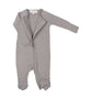 Long Sleeve Romper with Feet | Grey