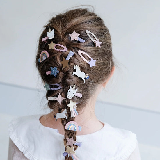 Hárspennur | Mini Unicorn 8stk