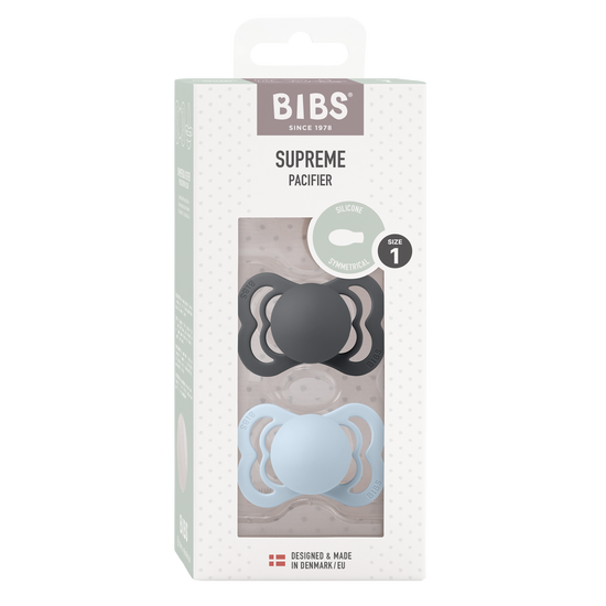 Snuð Iron/BabyBlue | Supreme Pacifier Size 1
