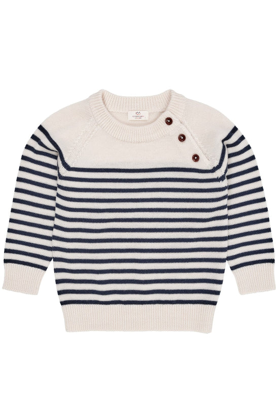 Ullarpeysa | Merino Clasic Striped Navy Stripe