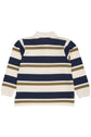 Bolur | Striped Pique Polo LS