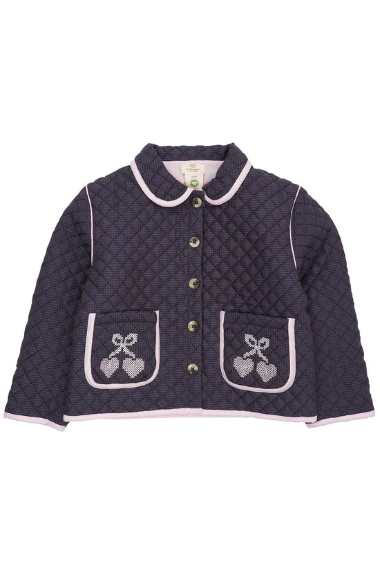 Jakki | Checkered Quilted w.Embroderie