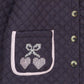 Jakki | Checkered Quilted w.Embroderie