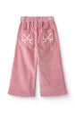Flauelisbuxur | Corduroy w.Wide Leg & Emb.