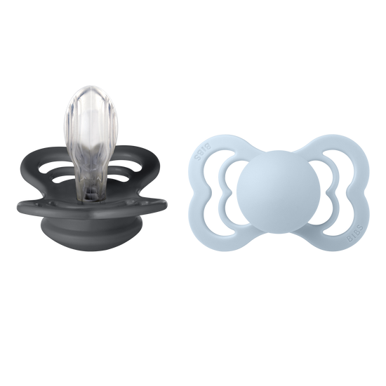 Snuð Iron/BabyBlue | Supreme Pacifier Size 2