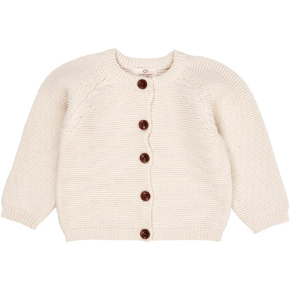 Peysa |  Baby Cable Cardigan Creamy