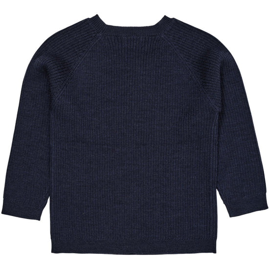 Ullarpeysa | Merino Classic Rib Navy