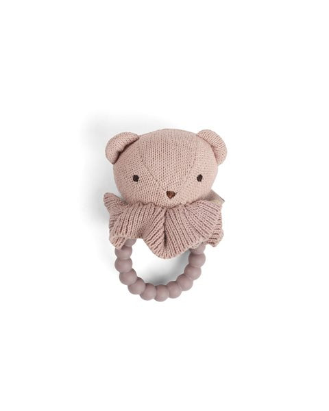 Naghringur Með Bangsa | Rattle Soft Rose