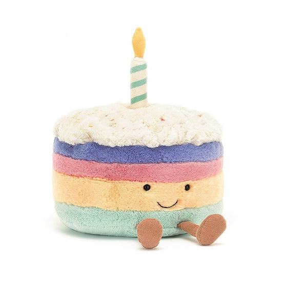 Afmæliskaka | Rainbow Birthday Cake