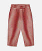 Buxur | Alvin Stripe Pompeian Red/Sandshell