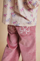 Flauelisbuxur | Corduroy w.Wide Leg & Emb.