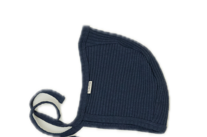 Húfa | Ribbed Bonnet Navy