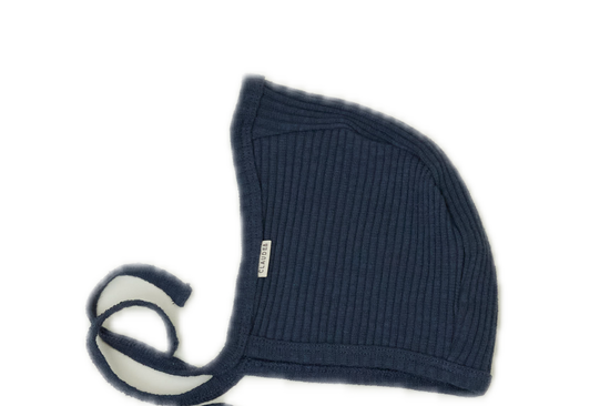 Húfa | Ribbed Bonnet Navy