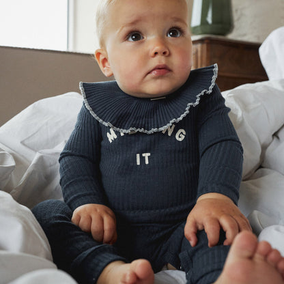 Slefsmekkur Rib | Collar Bib Navy