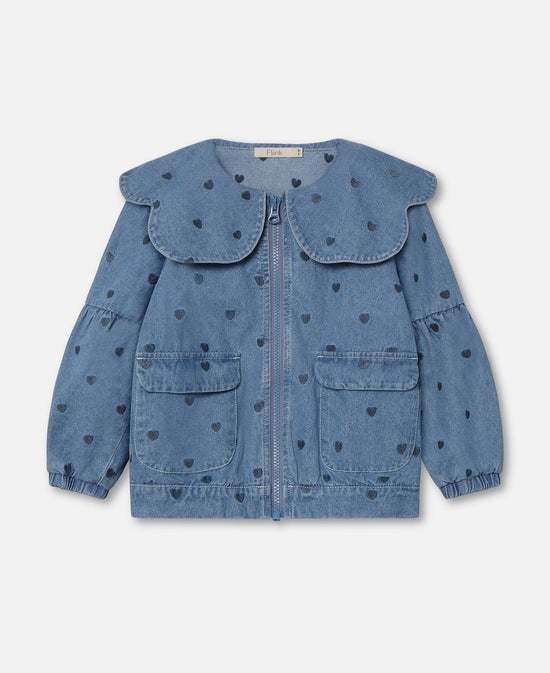Gallajakki | Donna Bomber Denim Light Blue