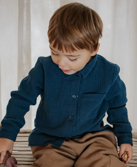 Skyrta | Elmo LS Shirt Insignia Blue