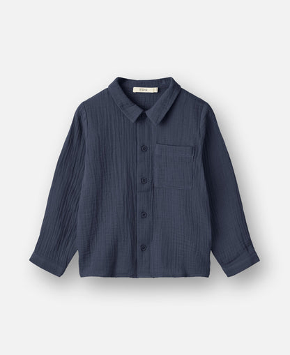 Skyrta | Elmo LS Shirt Insignia Blue