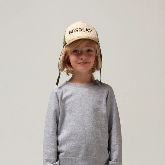 Húfa | Happy Clam Bronze Green&Teddy