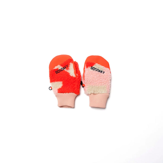 Vettlingar | Donkey Work Poppin Red&Printed Teddy