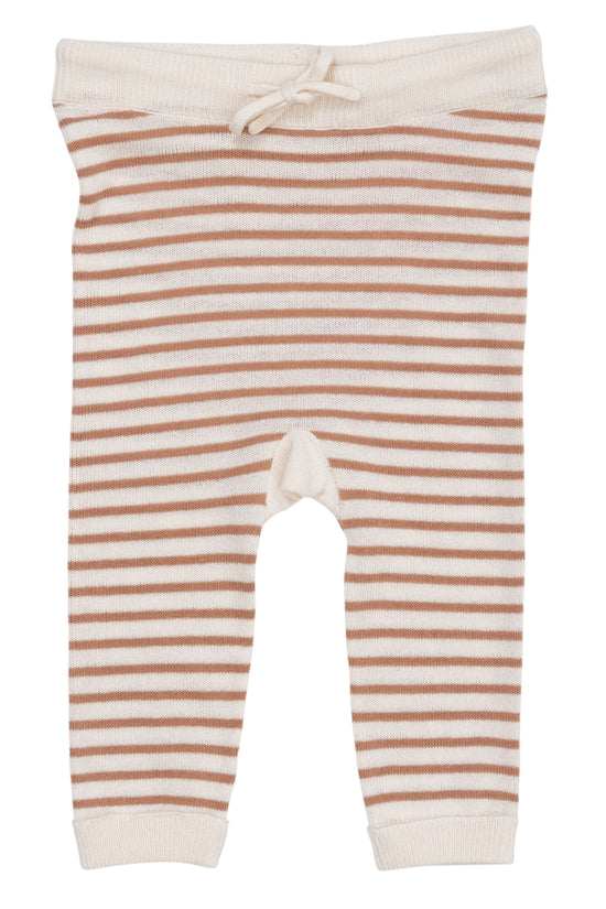 Leggings | Striped Cream Natural Comb