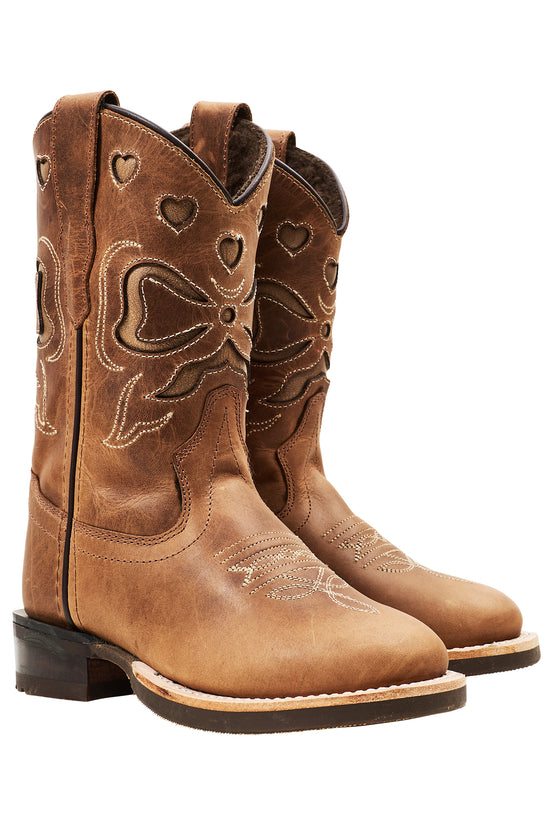 Kúrekastígvél Leður | Limited Ranger Boots Cognac Bow