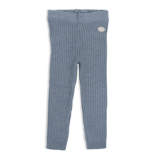 Leggings | Rib Merino Dusty Blue