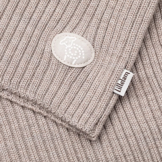 Peysa | Ribbed Merino Beige