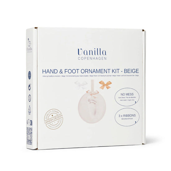 Leir Handa & Fótsporasett | Hand and Foot Clay Kit Beige