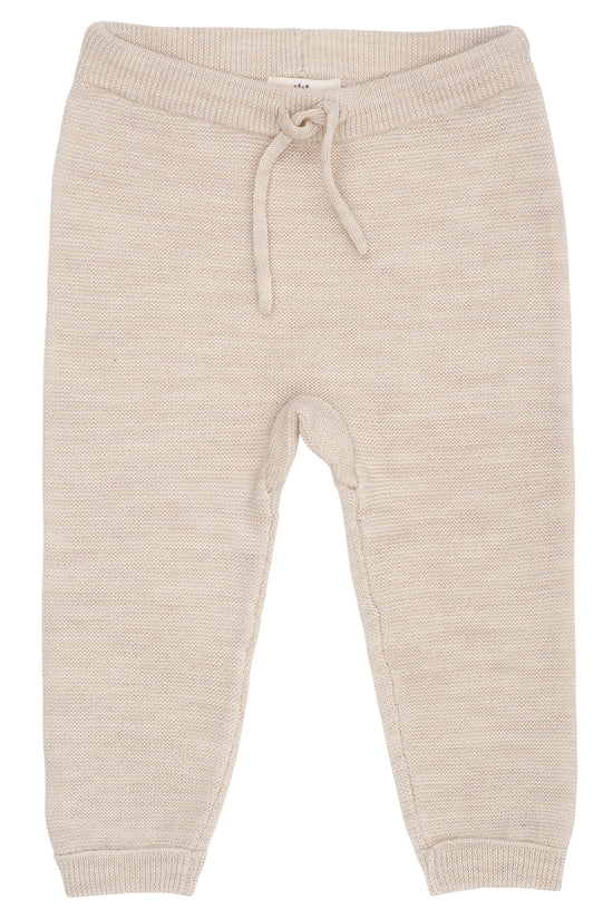 Ullarleggings | Merino Baby Garter Stitch Pale Cream