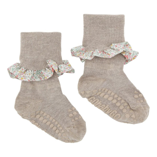 Sokkar Með Gripi | Non-Slip Bamboo / Liberty
