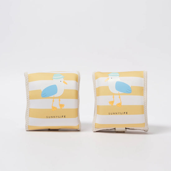 Handakútar Neoprene | Sid the Seagull Mustard Stripe