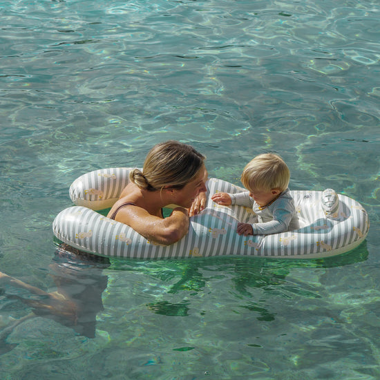 Float Together Baby Seat | Duck Sage Stripe