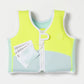 Sundvesti 1-2 Ára | Salty Shark Aqua Neon Yellow