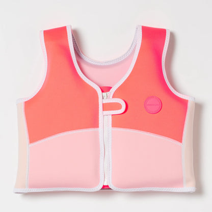 Sundvesti 3-6 Ára | Melody Mermaid Neon Strawberry