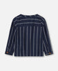 Skyrta | Vira LS Insignia Blue/Sandshell