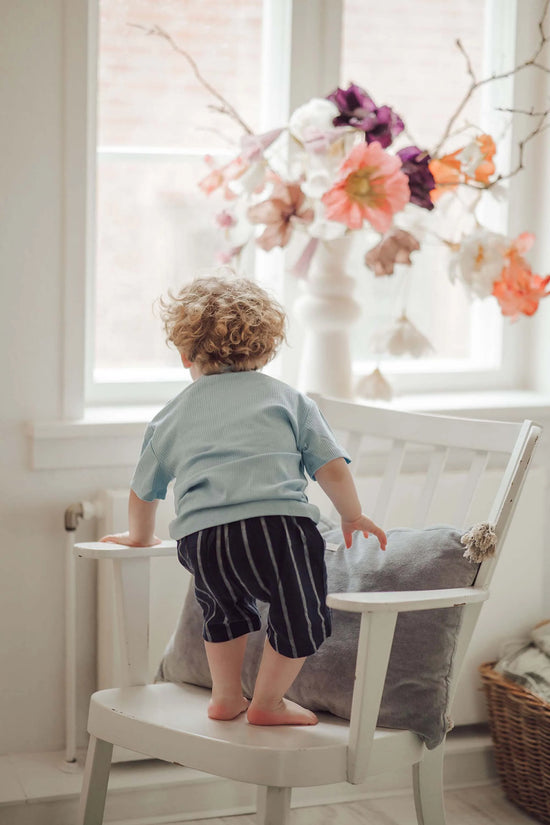 Stuttbuxur | Vira Shorts Insignia Blue/Sandshell