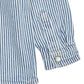 Skyrta | Twill Overshirt Denim Blue Stripe