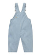 Smekkbuxur | Twill Baby Overalls Denim Blue Stripe