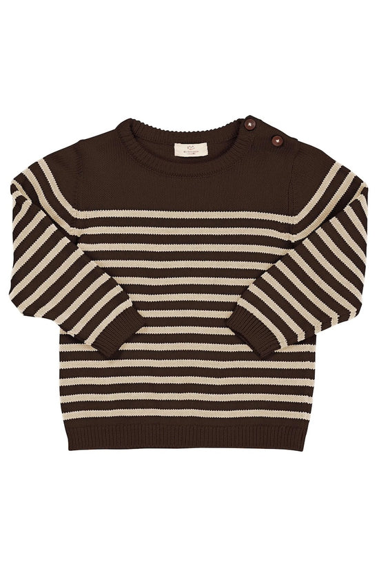 Peysa | Knitted Sailor Brown Cream Combi