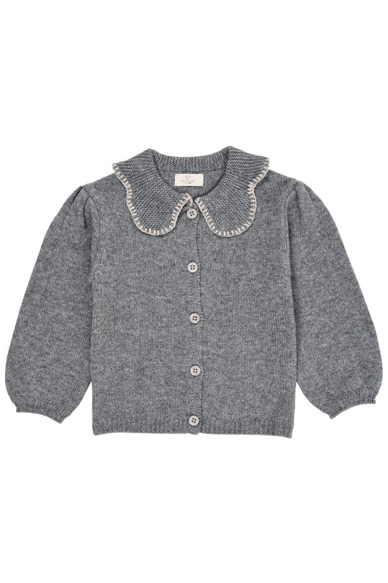 Kasmír Peysa | Grey Mel Collar