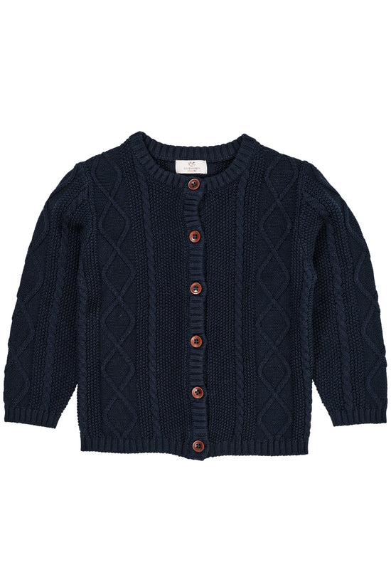 Prjónuð Peysa | Knitted Cardigan Navy
