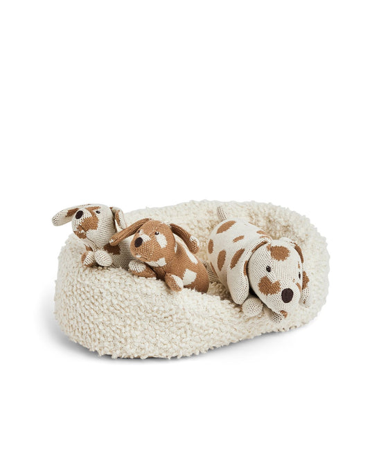 Hundakarfa | Prjónaður hundabangsi & hvolpar